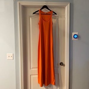 Old Navy Orange Maxi Dress XS
